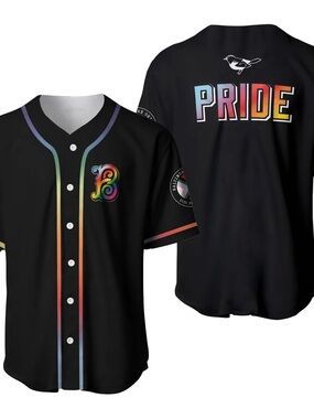 Baltimore Orioles PRIDE 26’ Rainbow Trim Baseball Jersey